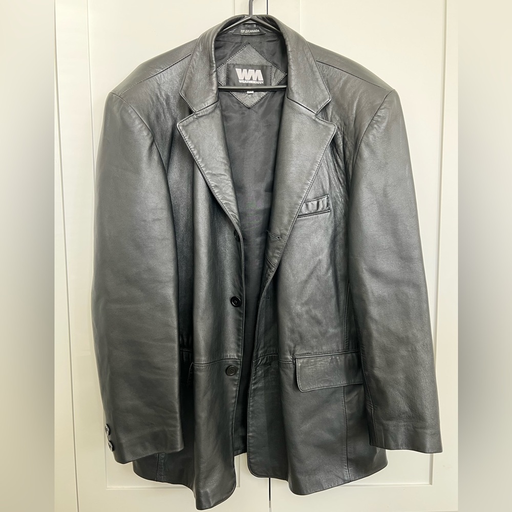 Vintage weatherman leather jacket